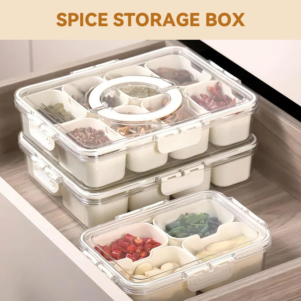 Exquisite Multifunctional Spice Storage Box