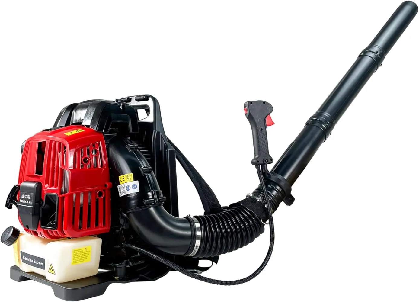 

Backpack Gas Leaf Blower, 76CC 4-Stroke EPA Passed, Adjustable Shoulder Straps, Ergonomic Handle, and Comfortable Padded Harness