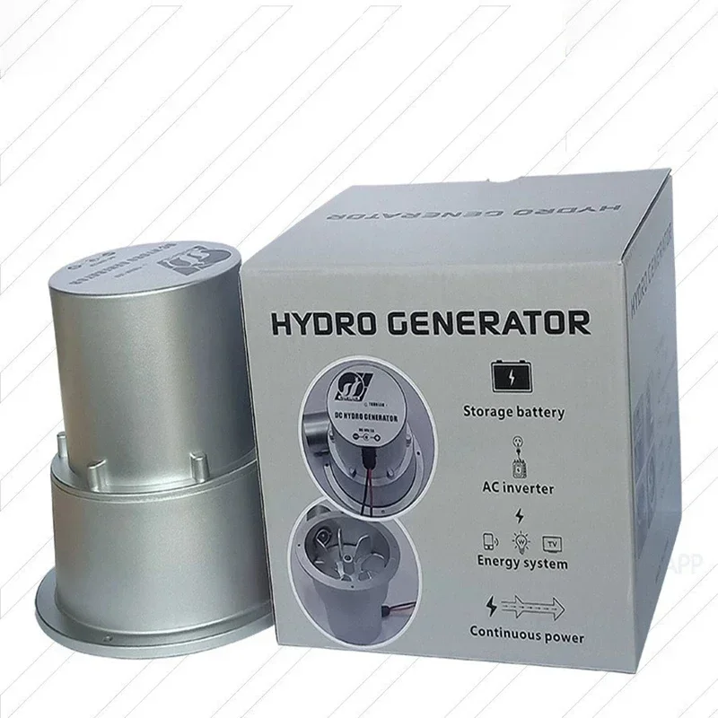 12V small hydroelectric generator outdoor portable water turbine high efficiency brushless DC micro hydroelectric generator