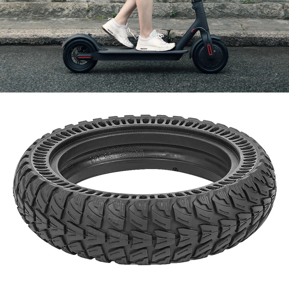 Robust 9x2 25 Solid Rubber Tyre Compatible with For Xiaomi For M365 Provides Stability in Challenging Conditions