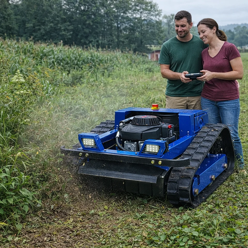 

Customized Mini Lawn Mower CE/EPA Certified Hot Selling Remote Control Engine And Motor Core Components