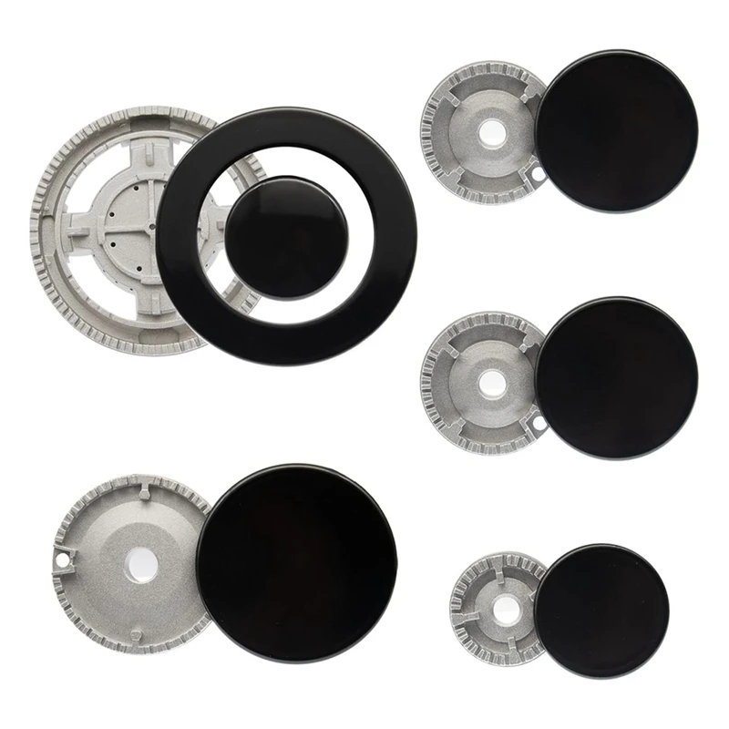 Gas Stove Burner Caps, Gas Stove Burner Caps Set 5 PS, Burner Caps Compatible For SABAF Stove Top Covers Replacement