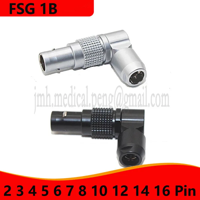 

FSG 1B 2 3 4 5 6 7Pin Adjustable Right Angle Male Plug Push-pull Self-Locking Connector For Audio Video Data Signal Transmission