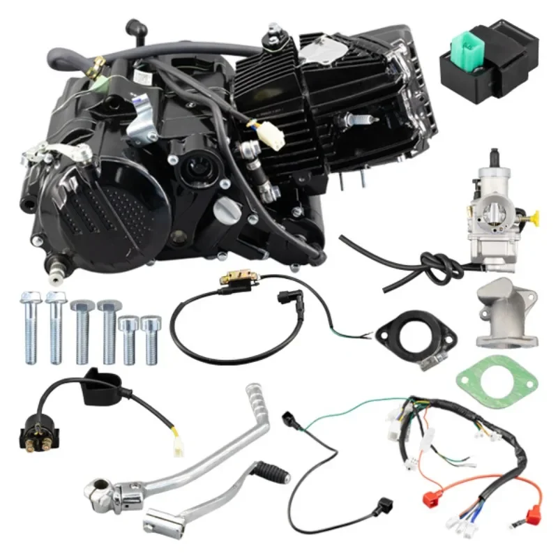 Motorcycle Parts Modification Parts Repair Parts Engine 190CC Black Zongshen Engine Set Electric Start