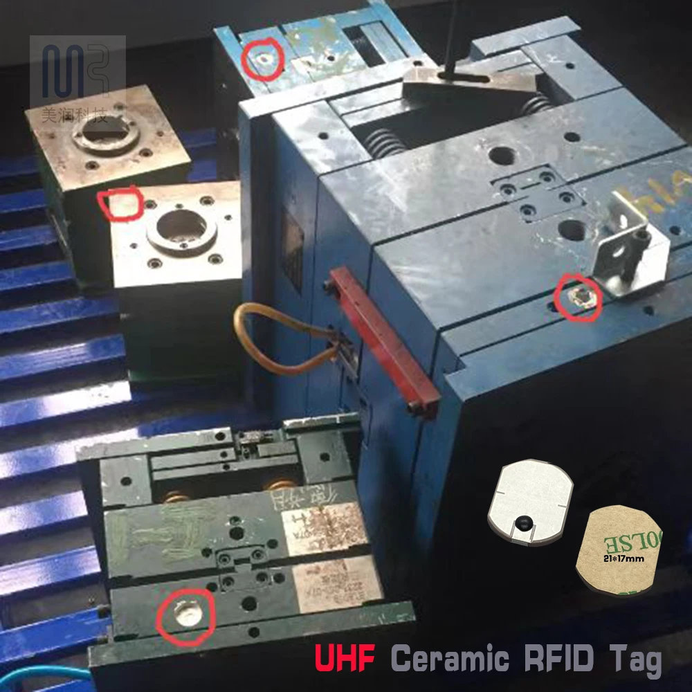 UHF RFID Ceramic Llabel 915MHz Metal-Resistant And High-Temperature Resistant Industrial Carrier Chip Tooling Mold Management