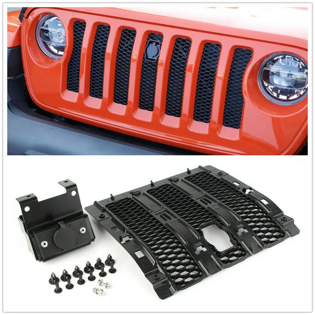 

Black Hood Lock Kit For 2018 Jeep Wrangler JL Unlimited 2 Door 4 Door