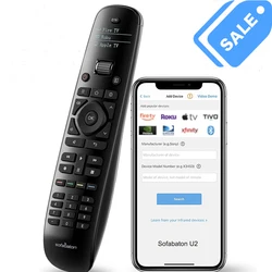 SofaBaton U2 Universal Remote Control with APP Setting & OLED Display, All in One Smart Remote Control For up to 15 Entertainmen