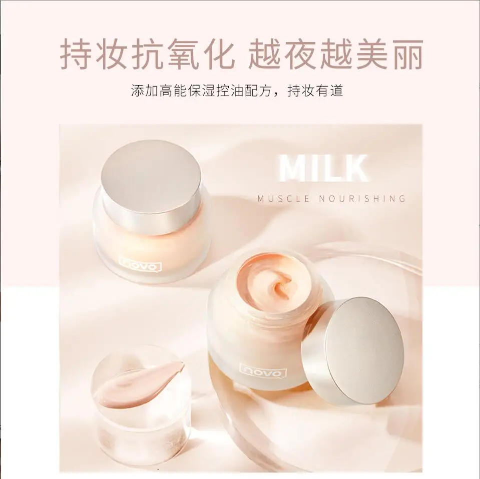 

Moisturizing Nourish Makeup Foundation Cream Concealer Lightweight Smooth Long Lasting Invisible Pores Oil Control Base T2194