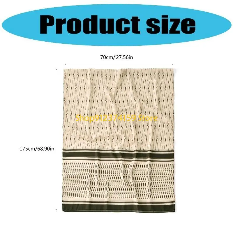 

G5AE Breathable Scarf Elegant Muslims Headscarf Comfortable Headscarf for Daily and Religious Event