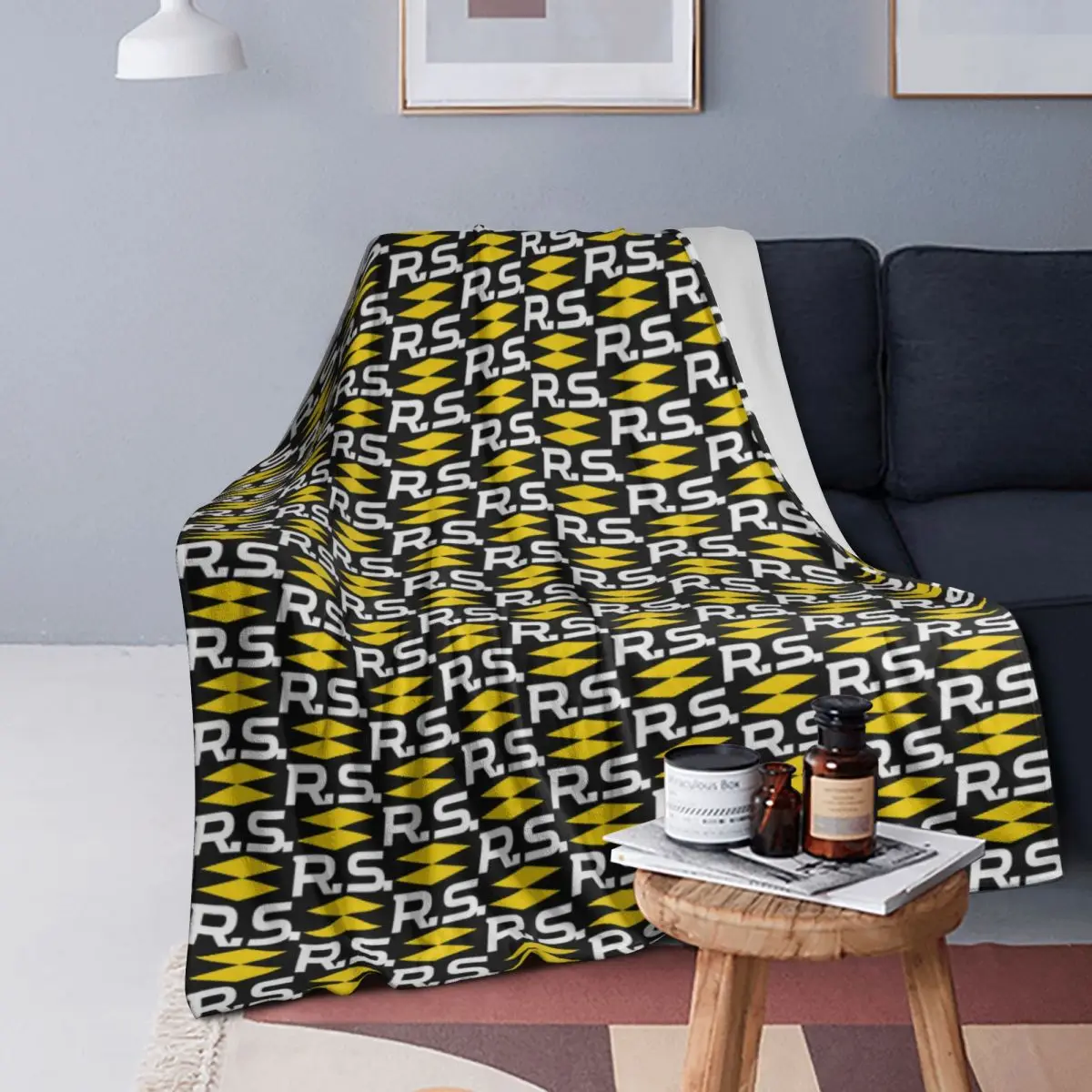 Carbon Type R Racing Stripe Blanket Soft Warm Flannel Throw Blanket Cover for Bed Living room Picnic Travel Home Sofa