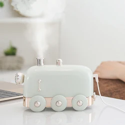 Mini Train Ultrasonic Air Humidifier 300ml Retro Web Celebrity USB Aroma Air Diffuser Office Home Essential Oil Diffuser Fogger