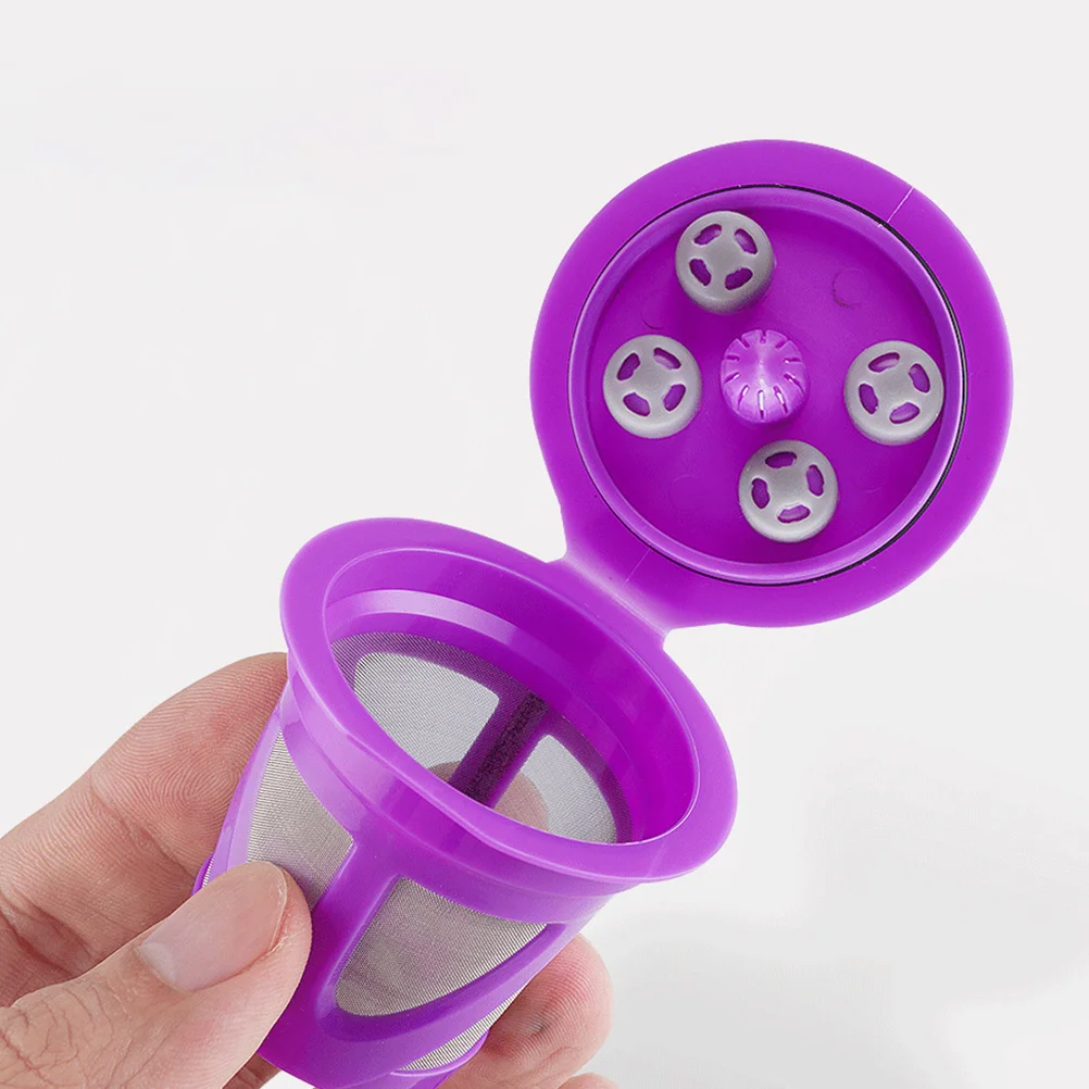 

2 Pcs Reusable Coffee Capsule Filter Stainless Steel Mesh Espresso Machine Accessory Coffee Strainer Dripper Plastic Coffee