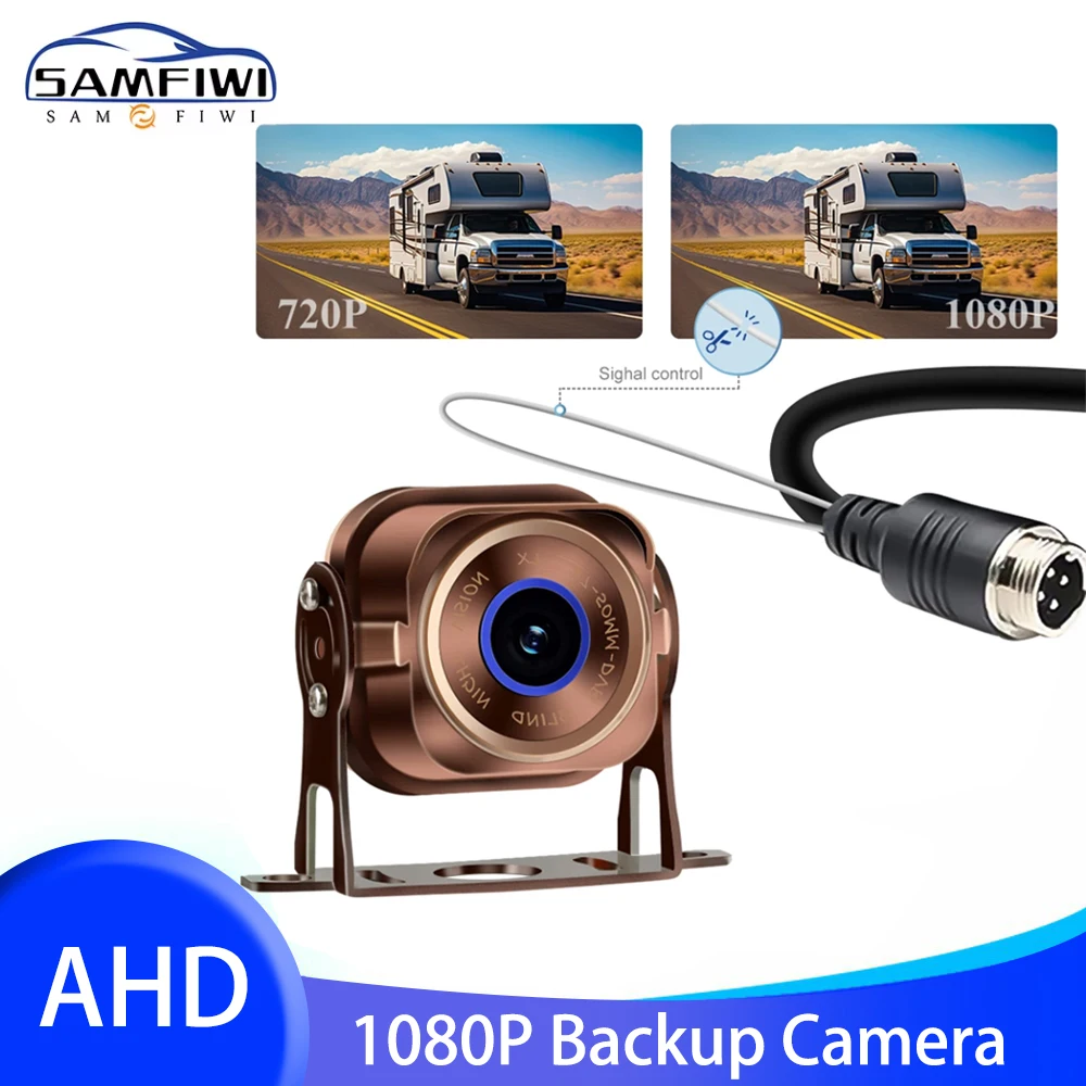 Starlight Night Vision Backup Camera 1080P AHD Waterproof for Heavy Duty Truck Bus RV Rear View Reverse Cameras
