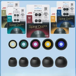 Embouts en silicone pour écouteurs encastrés à point spiralé JVC FX10, embouts d'oreille, casque Bluetooth, bouchon d'oreille transparent