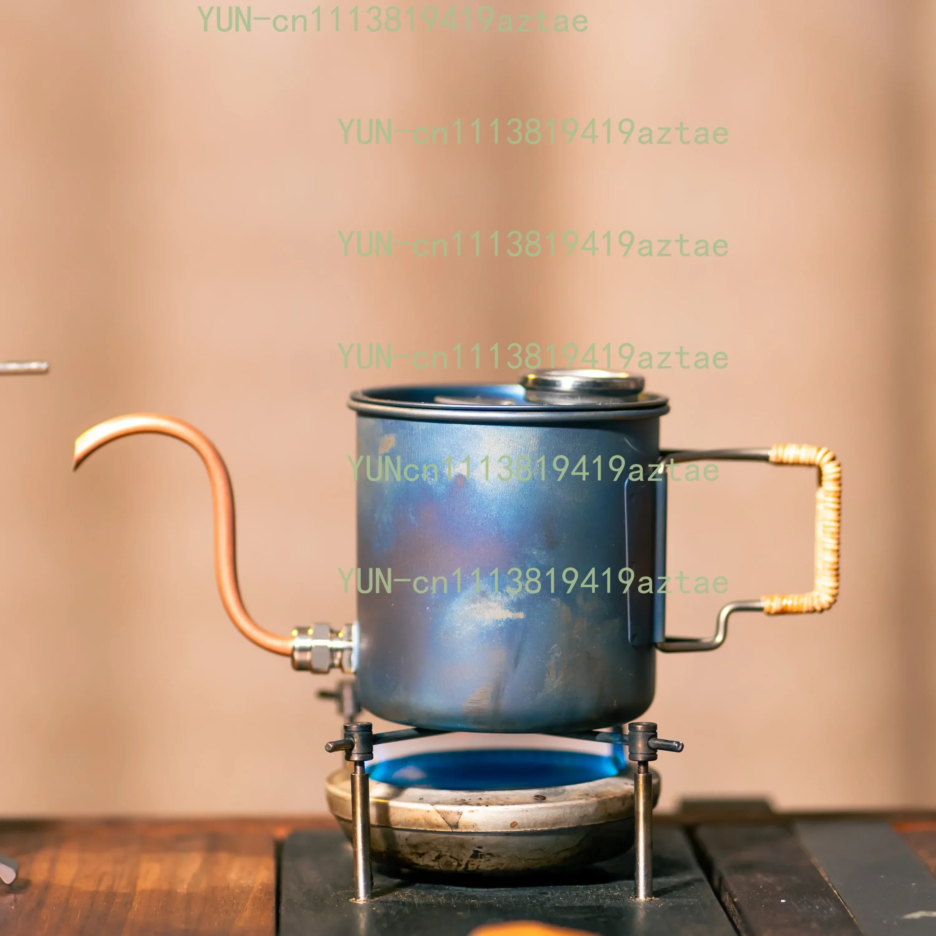 Outdoor Pure Titanium Water Cup, Multi-functional Camping Kettle, Foldable, Brew Coffee Pot, Portable, Quick-release, Coffee Cup