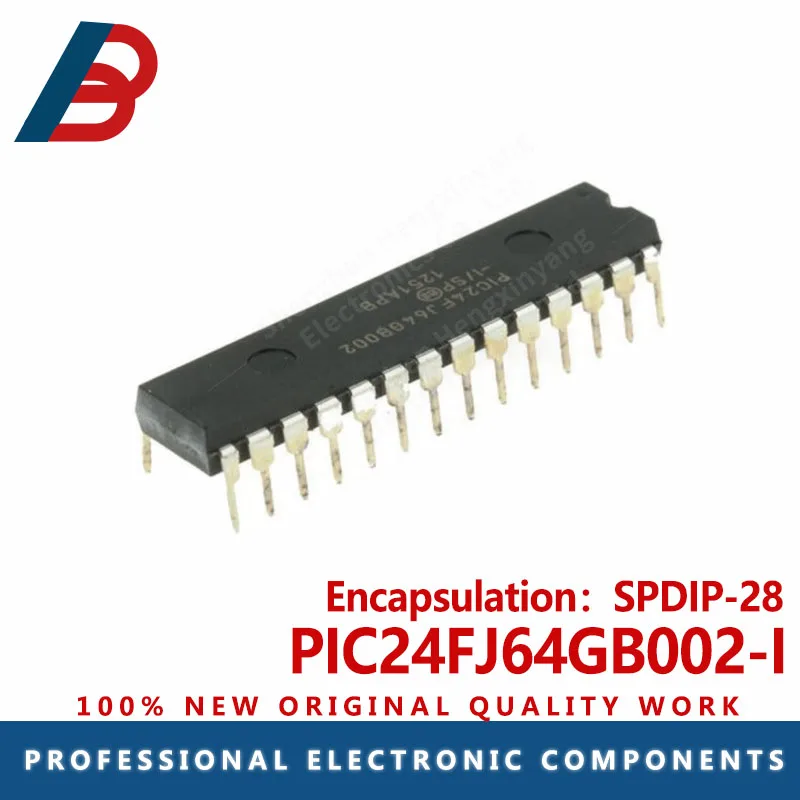 1PCS PIC24FJ64GB002-I 16-bit microcontroller package SPDIP-28