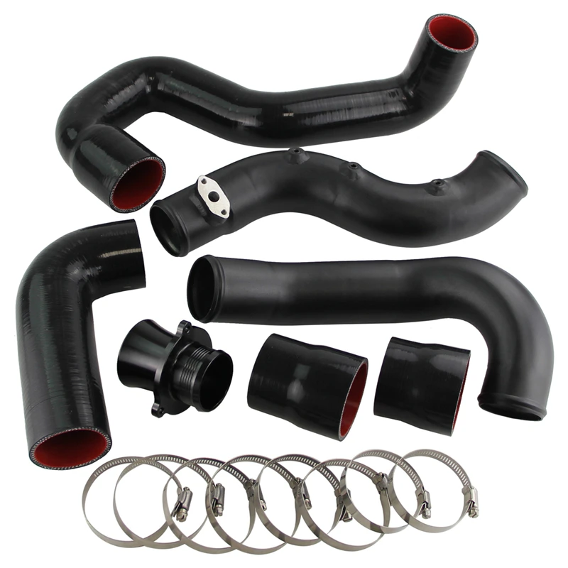 Intercooler Turbo Charge Pipe Kit Fit For B8 A4 A5 Q5 A6 A7 MACAN 2.0TFSI Black