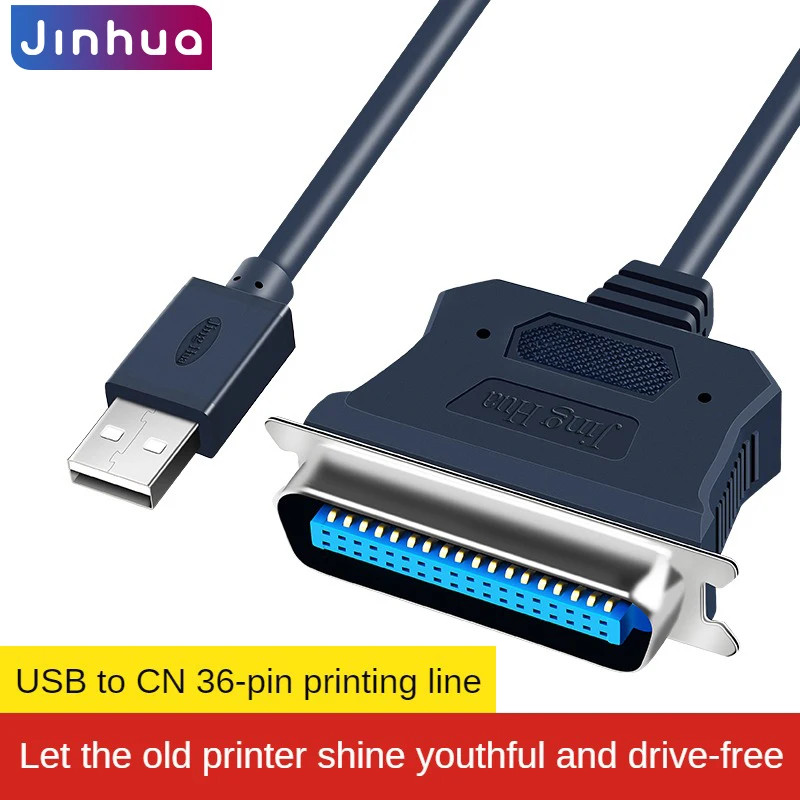 USB to CN36 Parallel Printer Cable IEEE1284 Adapter Plug-and-Play for Legacy Printers Scanners Industrial Devices