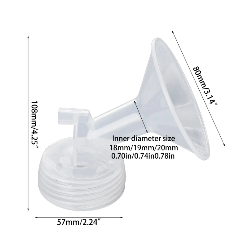 Food-safe Breast Pump Cushion Breast Pump Sizing Insert for Flange Clear Breast Pump Part 18mm/19mm Simple Operation