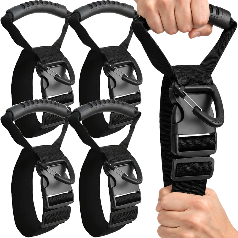 Nylon Heavy Duty Carrying Straps Comfort Handle Buckle Carabiner Outdoor Gear Goods Transport Cables Hoses Cord Managements