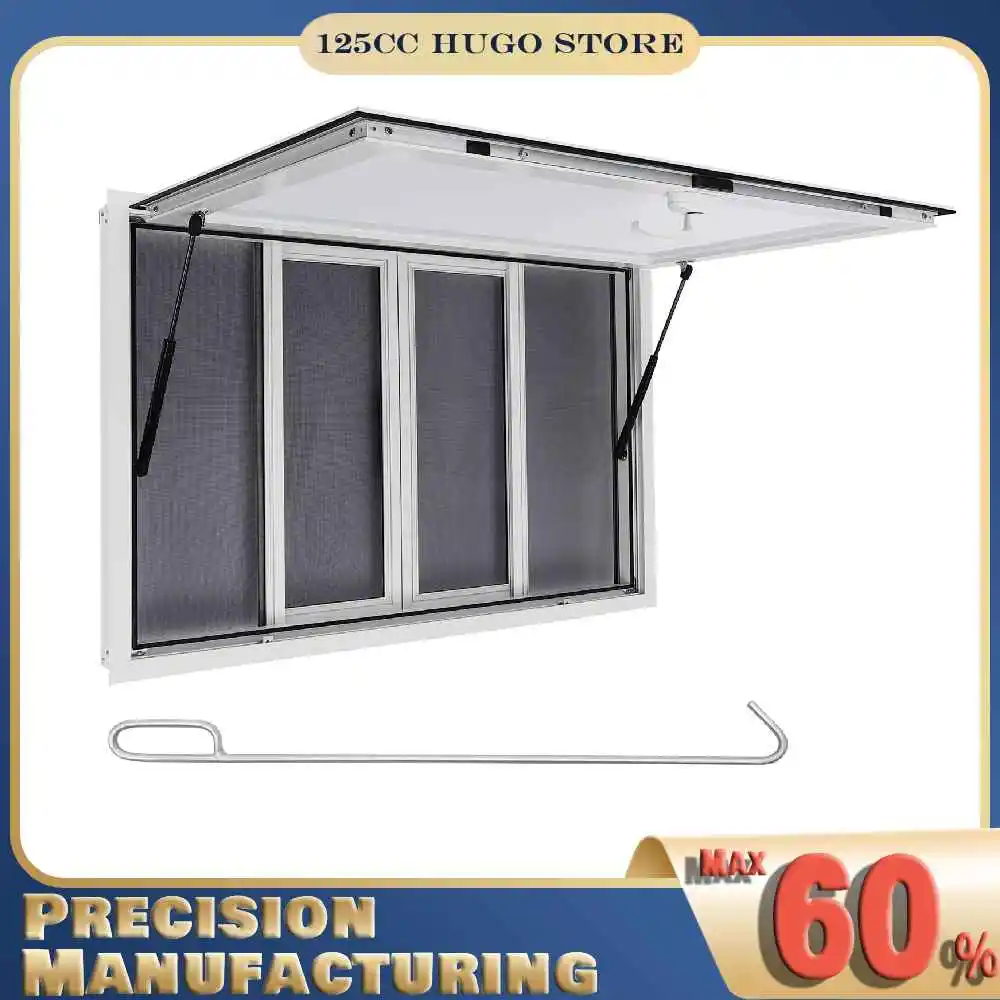 

﻿ Окно для обслуживания в фудтраке 45*30 дюймов, окно для обслуживания в концессионной точке, окно для обслуживания в фуд-трейлере с 4 экранами