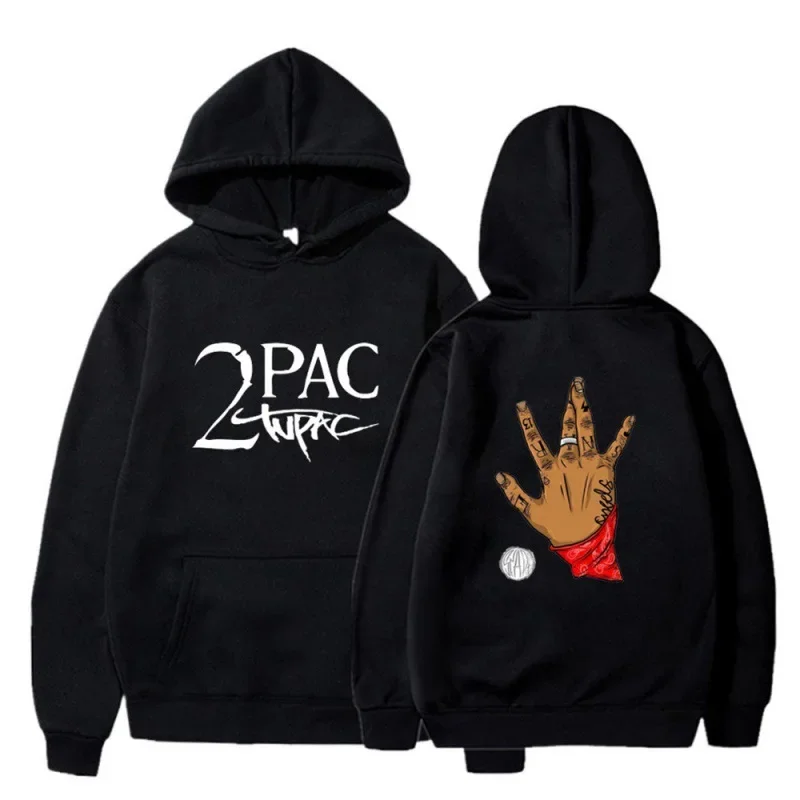 Gangsta Rap 2Pac Hoodie Men Fashion Coat Casual Hoodies Kids Hip Hop Gangsta 2Pac Tupac Shakur Hoodie Sweatshirt Women