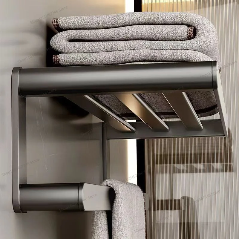 Toilet, Bathroom Hardware, Bathroom Pendant Set, Towel Rack, Non-punching Household Rack, Rust-proof Double-layer Multi-layer