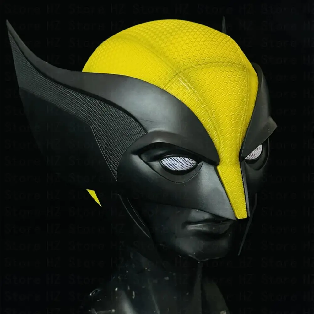 Marvel Damaged Wolverine Mask with Magnatic Eyes 1:1 3D Resin Halloween Cosplay Mask for Wolverine Helmet Movie Costume Gift