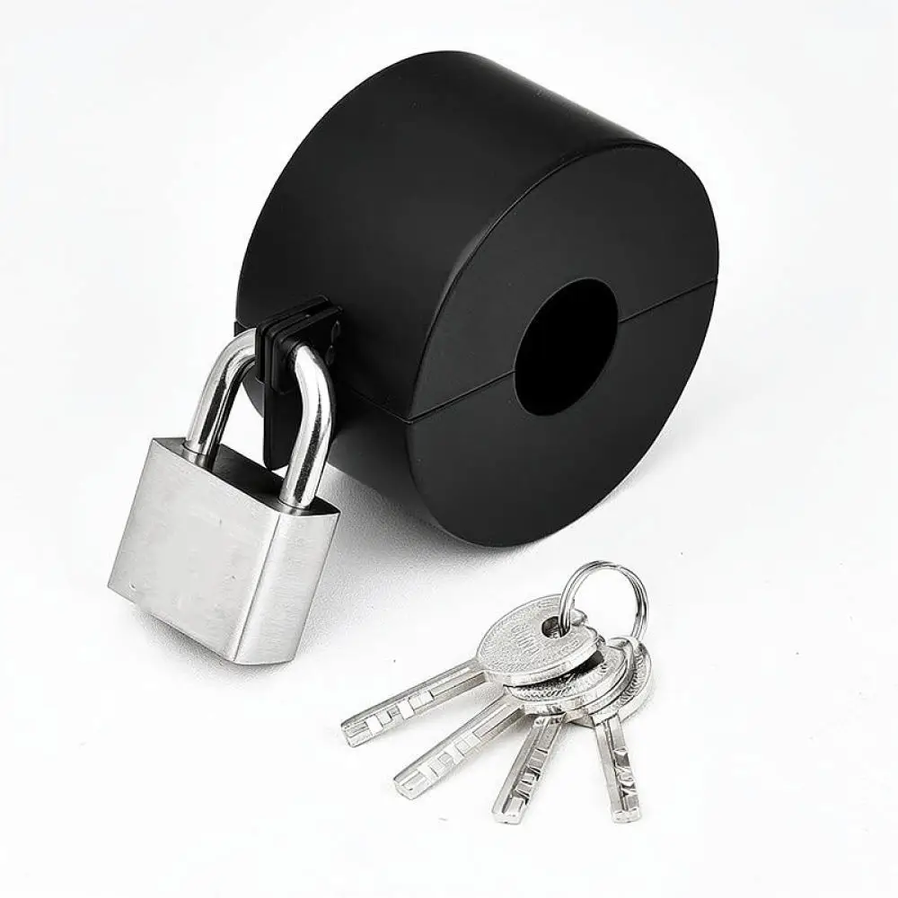 Heavy Duty Stainless Steel Door Handle Lockout Device For JS Valve Knob Security Shield Prevent Usage Guard