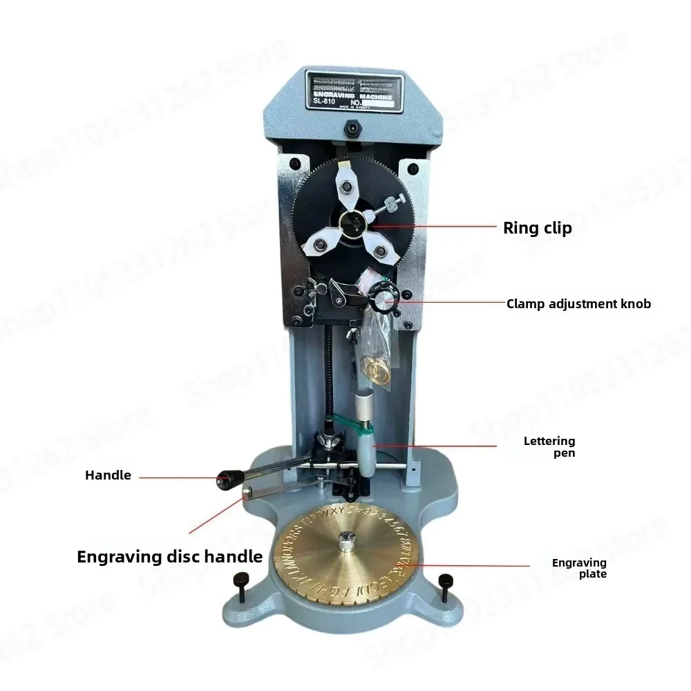 Inner Ring Engraving Machine for Jewelry Ring Inner Wall Alphanumeric Double Sided Marking