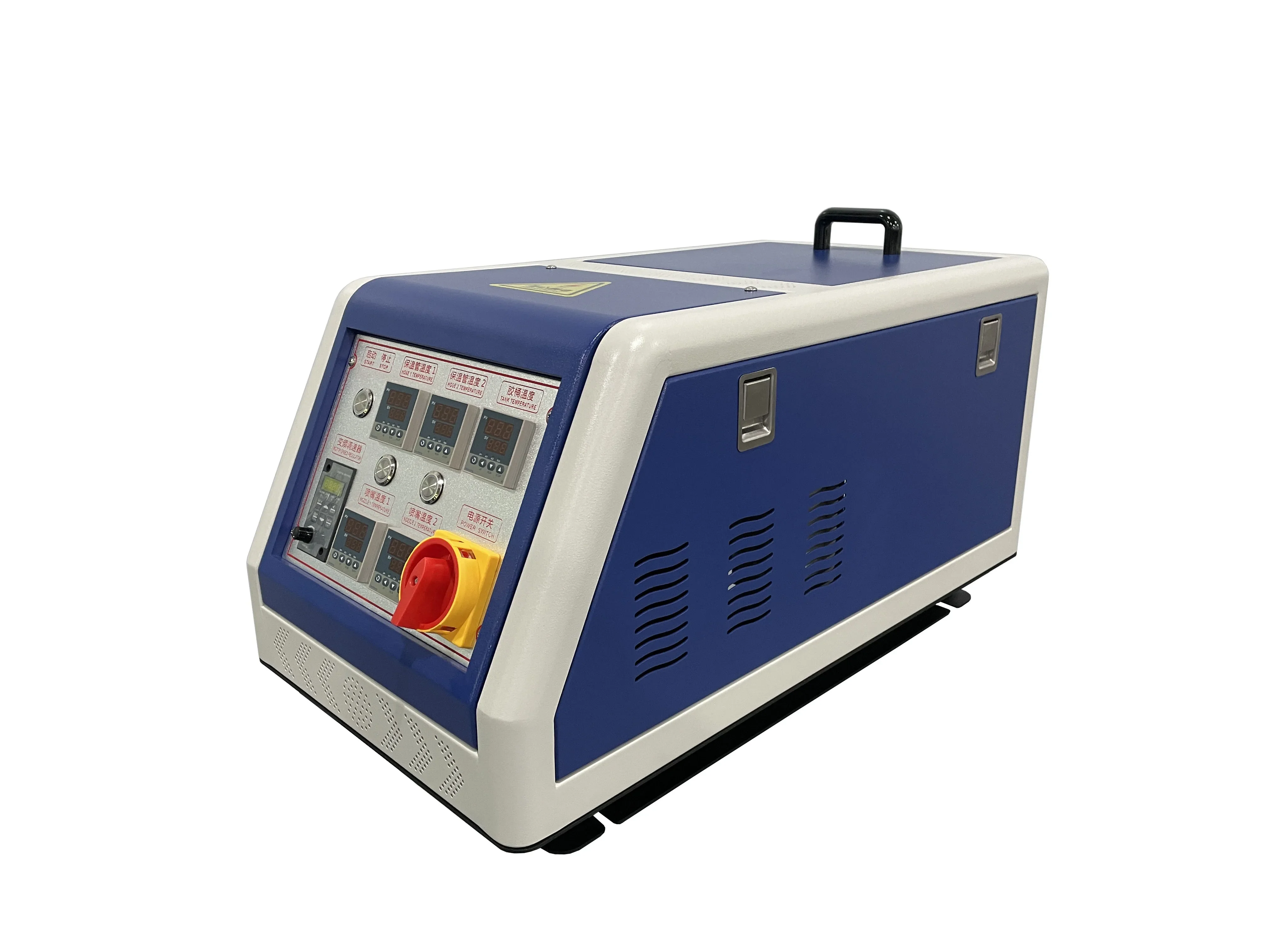 10 Liter Hot Melt Glue Machine Support 2outlets 12cc Gear Pump Automatic Gluing Machine Applicator