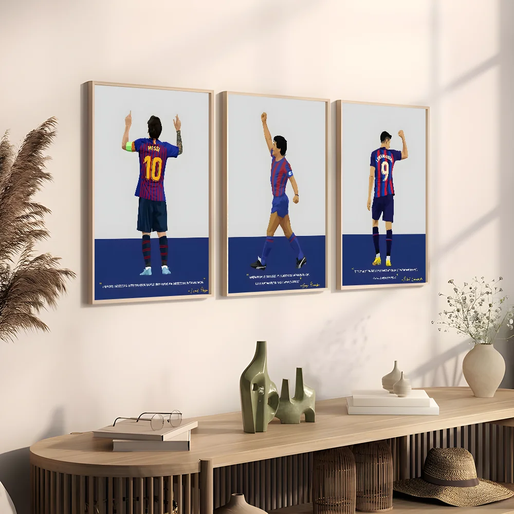 Barcelona Soccer Spoters Poster Prints Perfect Design Nordic Modern Home Decor Gift