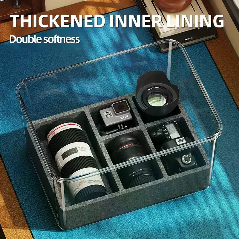 Transparent Handheld Multi-functional Camera Storage Box Moisture-proof Shockproof Various Sizes Available