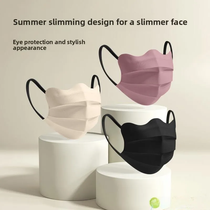 

Women's Disposable 3D Stereo Mask Mild Color Protecting Eyes Corner Summer Season Small Face Effect Sunscreen Mask