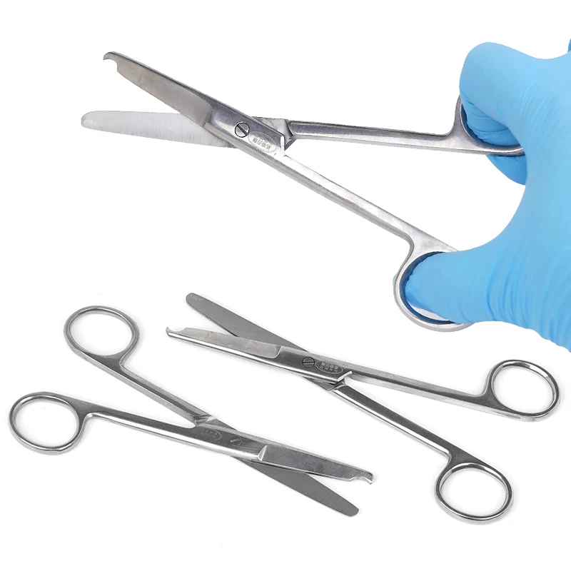 

1pc Stainless Steel Suture Cutters Nurse's Needle Cutters Dental Tissue Trimming Forceps 14/16 cm Dental Instruments