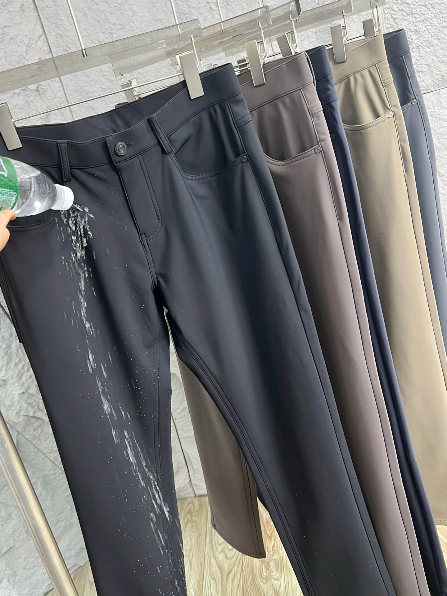 

Мужские повседневные брюки Bla Tech Four-Protection Fabric: осенние, для деловых поездок, универсальные, прямого кроя, комфортные, дышащие