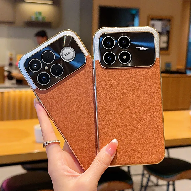 

Fashion Phone Case For XiaoMi RedMi K90 Pro Max PC Hard Shell Protective Color Collision Plating Border Shockproof Back Cover