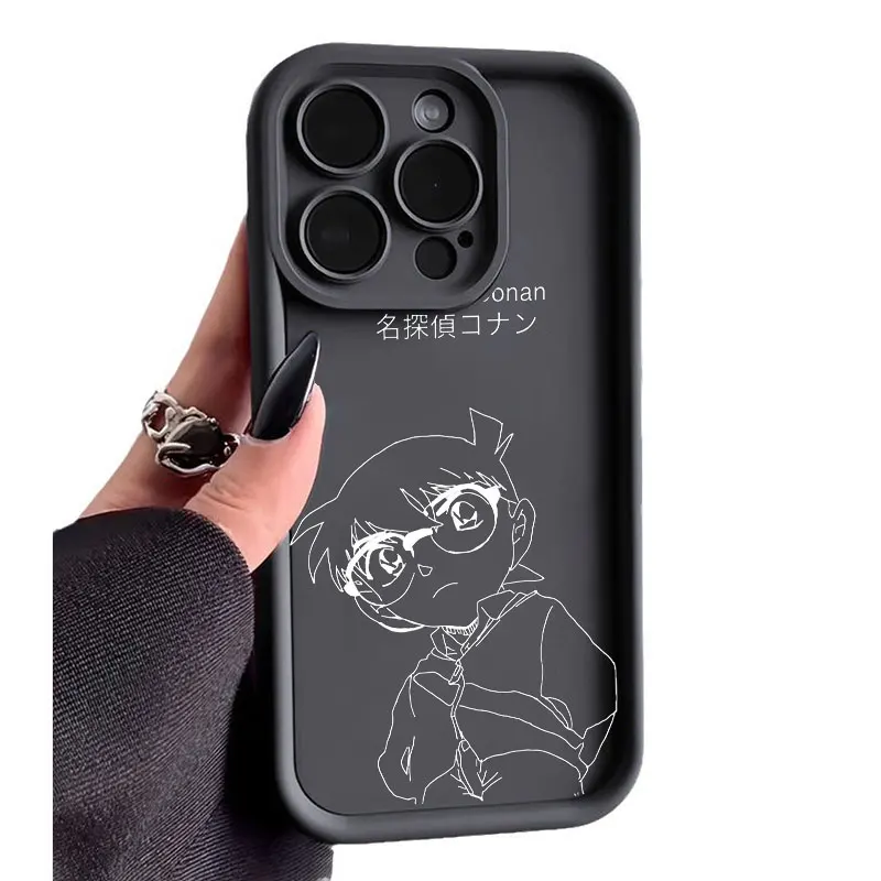 Anime Detective Conan Sky Eye Stairs Soft Silicone Phone Case For Apple iPhone 12 13 Mini 11 14 15 16 Pro Max 7 8 Plus