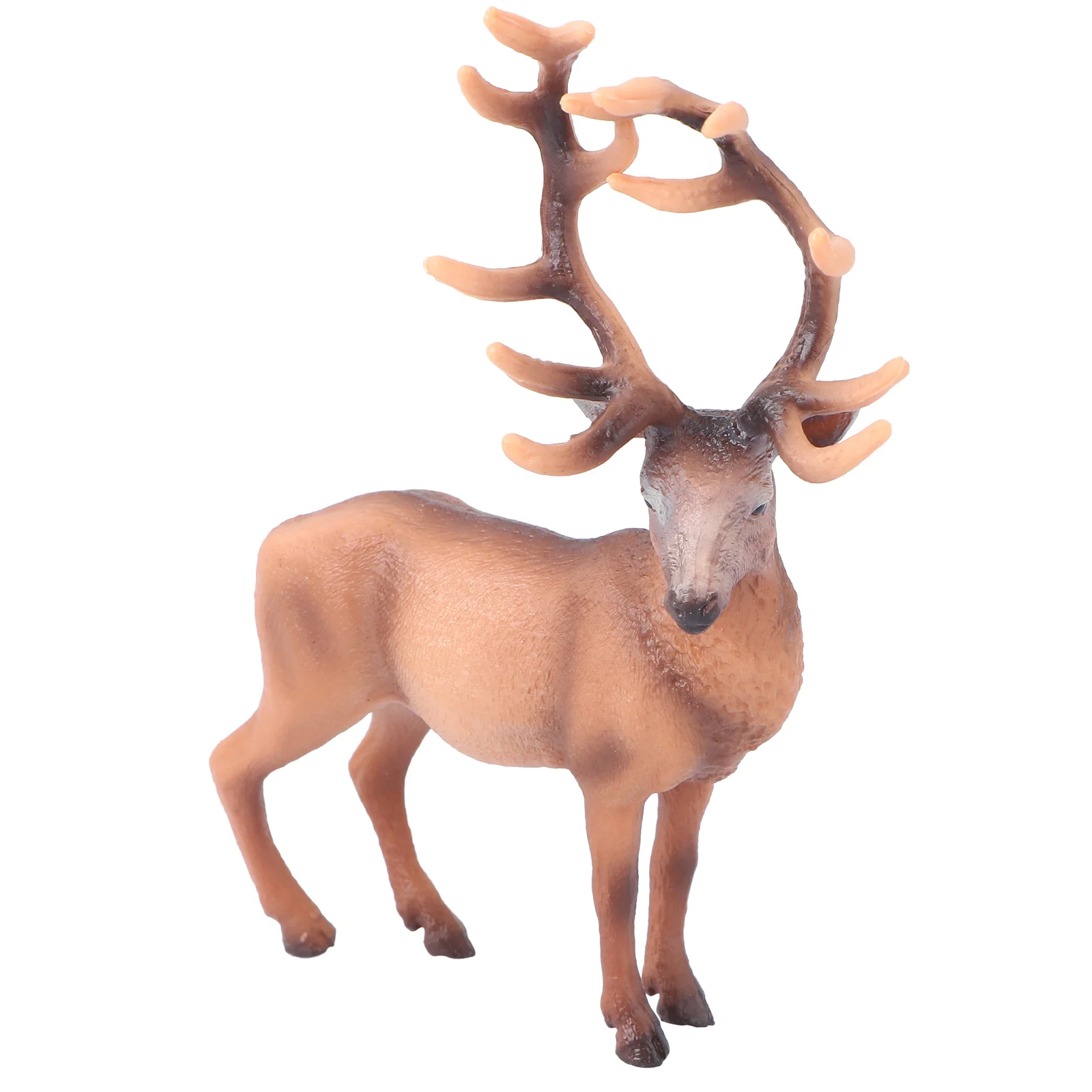 

1Pcs Elk Adornment Solid Plastic Vivid Elk Shape Nursery Classroom Home Decoration Christmas Ornament Cognitive Educational