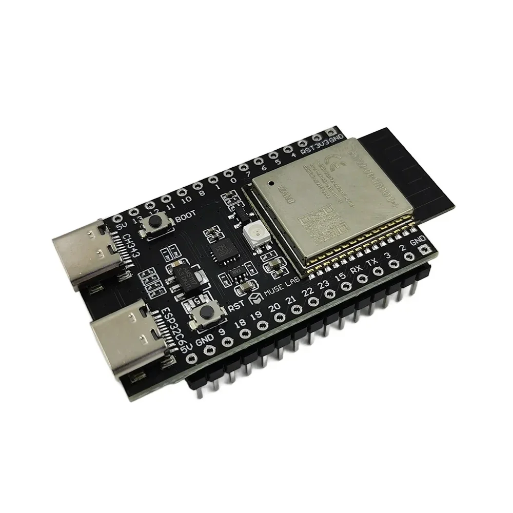 ESP32-C6-N8 ESP32-C6-N16 ESP32-C6 development board  8MB 16MB SPI Flash Demo Board Wi-Fi6 Bluetooth5 Zigbee Thread core board