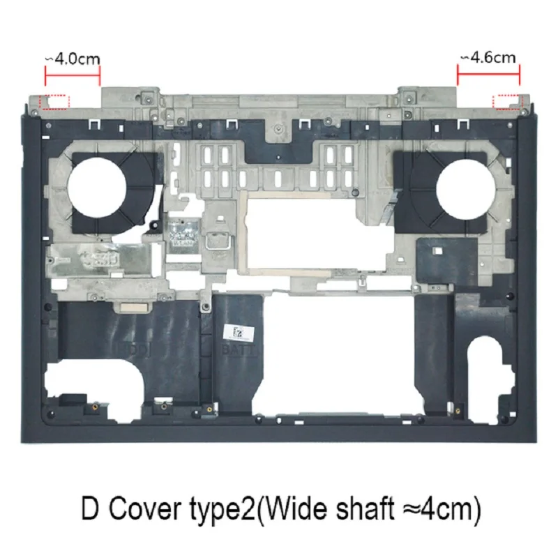 Imagem -05 - Laptop Case para Dell Inspiron 15 7000 7566 7567 Laptop Lcd Tampa Traseira Moldura Frontal Palmrest Base Inferior Case Ap1qn000200 Novo