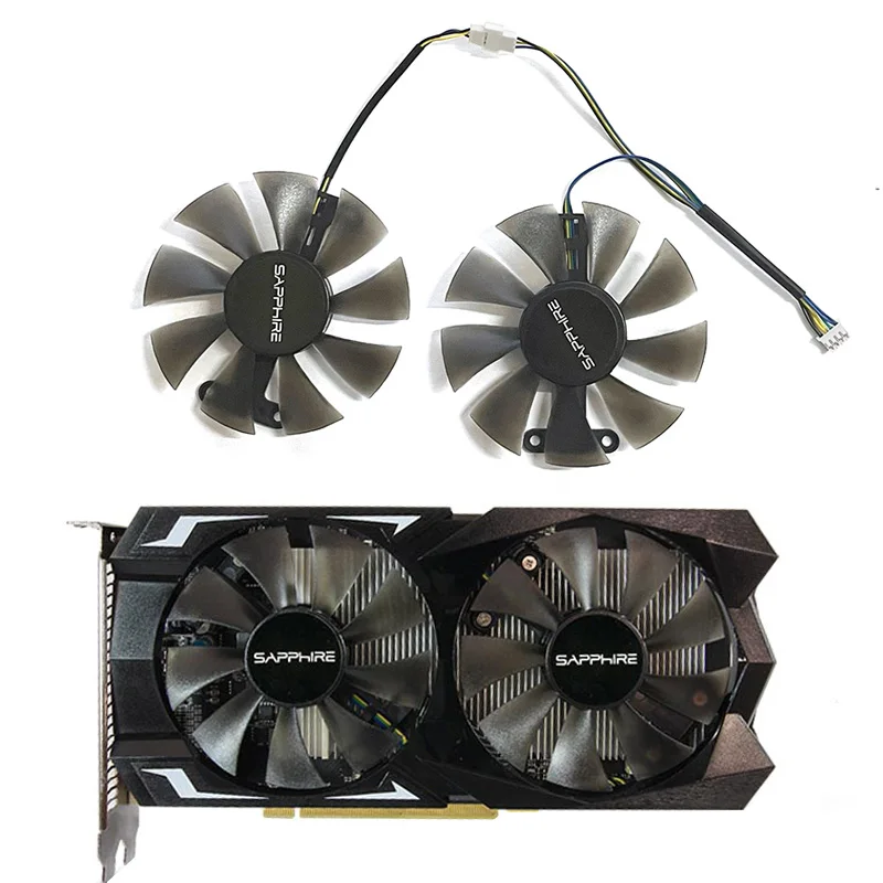 GA91S2H 4PIN 85MM DC 12V 0.35A RX 560 GPU Cooler For Sapphire RX560 RX 460 550 Wentylator zamienny karty graficznej