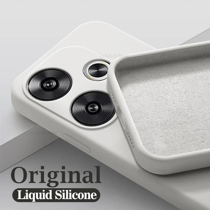 Poco F6 F 6 PocoF6 Case Original Liquid Silicone Soft Cover For Xiaomi Poco F6 Poco F 6 Pro F6Pro PocoF6 Shockproof Phone Cases