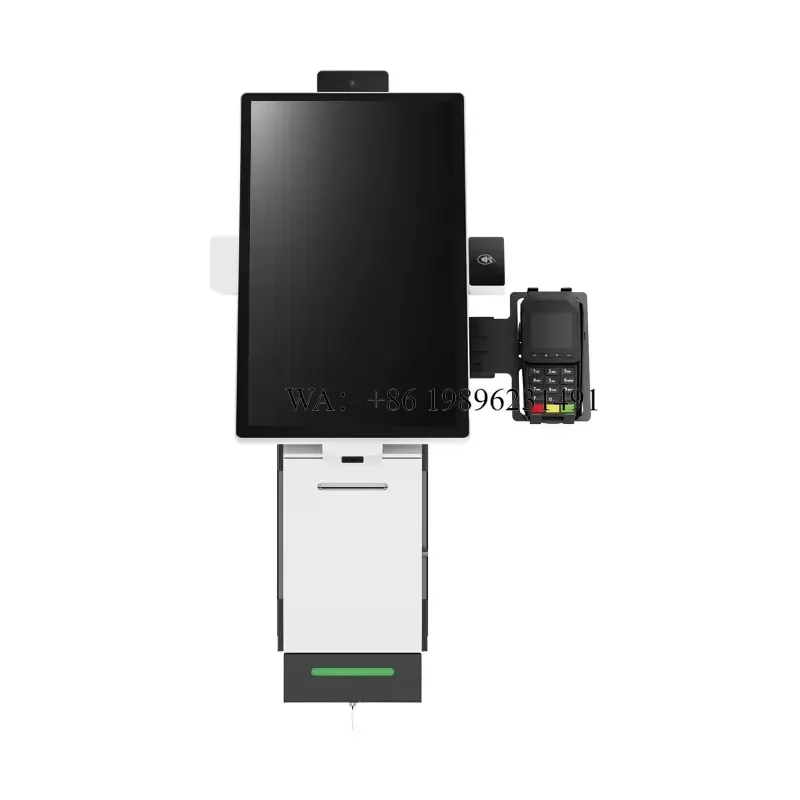 23.8-inch Desktop POS System KIO215p Extra-Large Screen Adjustable Stand Android/Windows OS Fanless Cooling for Self-Service