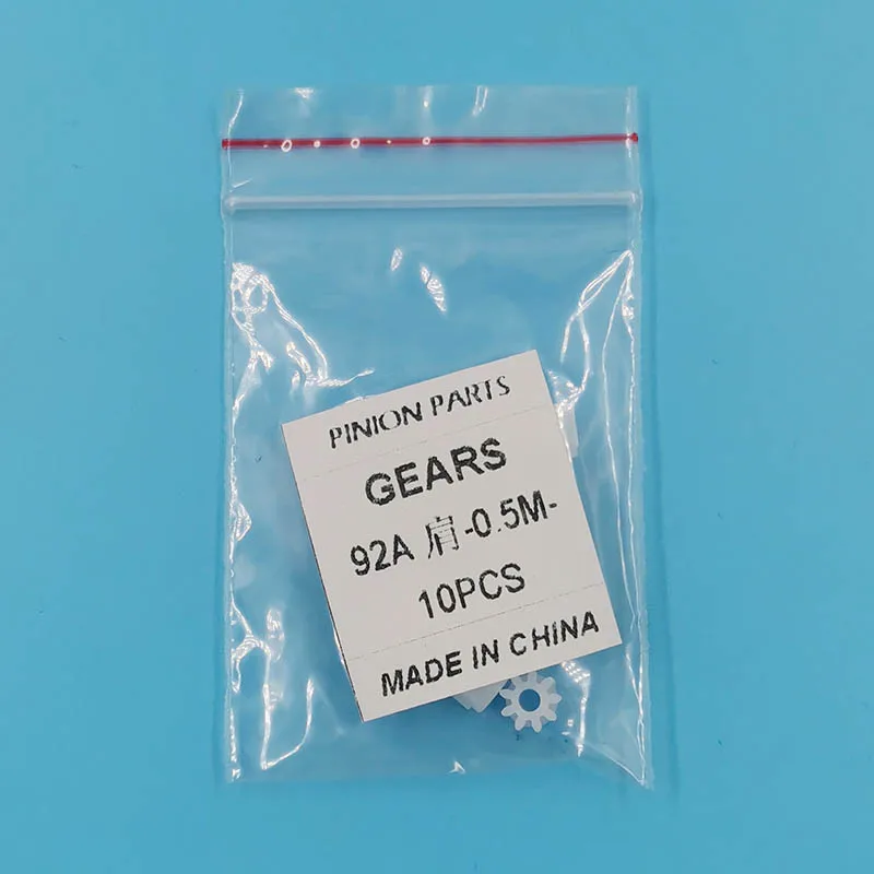 Lot de 9 pignons de 0.5m avec trou de 2mm, 10 pièces/lot, engrenages à 9 dents