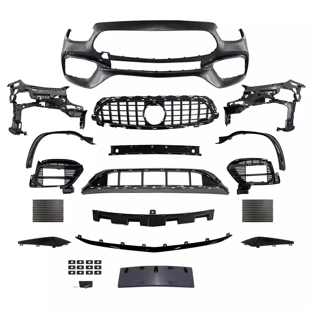 

Автомобильный объемный передний бампер в сборе, решетка, противотуманная фара, комплект кузова для Mercedes-Benz E class W213, модифицированный E63 AMG