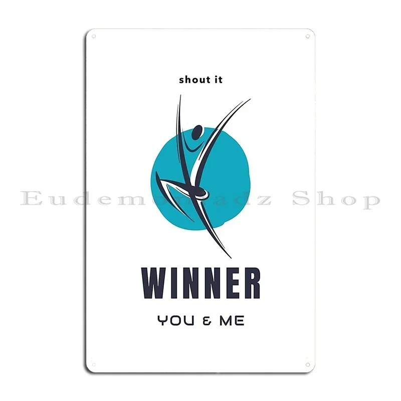 Winner You And Me Mini Skirt Metal Plaque Create Bar Living Room Designing Cinema Tin Sign Poster