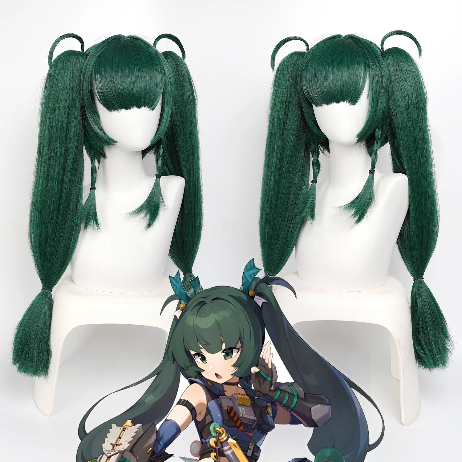 Anime Wig Qingyi Cosplay Wigs Zenless Zone Zero Game Roleplay wig Synthetic Wig Anime Party Masquerade Carnival Cospaly Daily