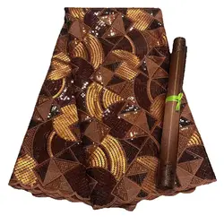 African Multi Colors Shiny Tulle Lace Fabrics 2025 Nigerian Net Lace Fabrics Embroidery Organza Sequins Lace Materials 5Yards