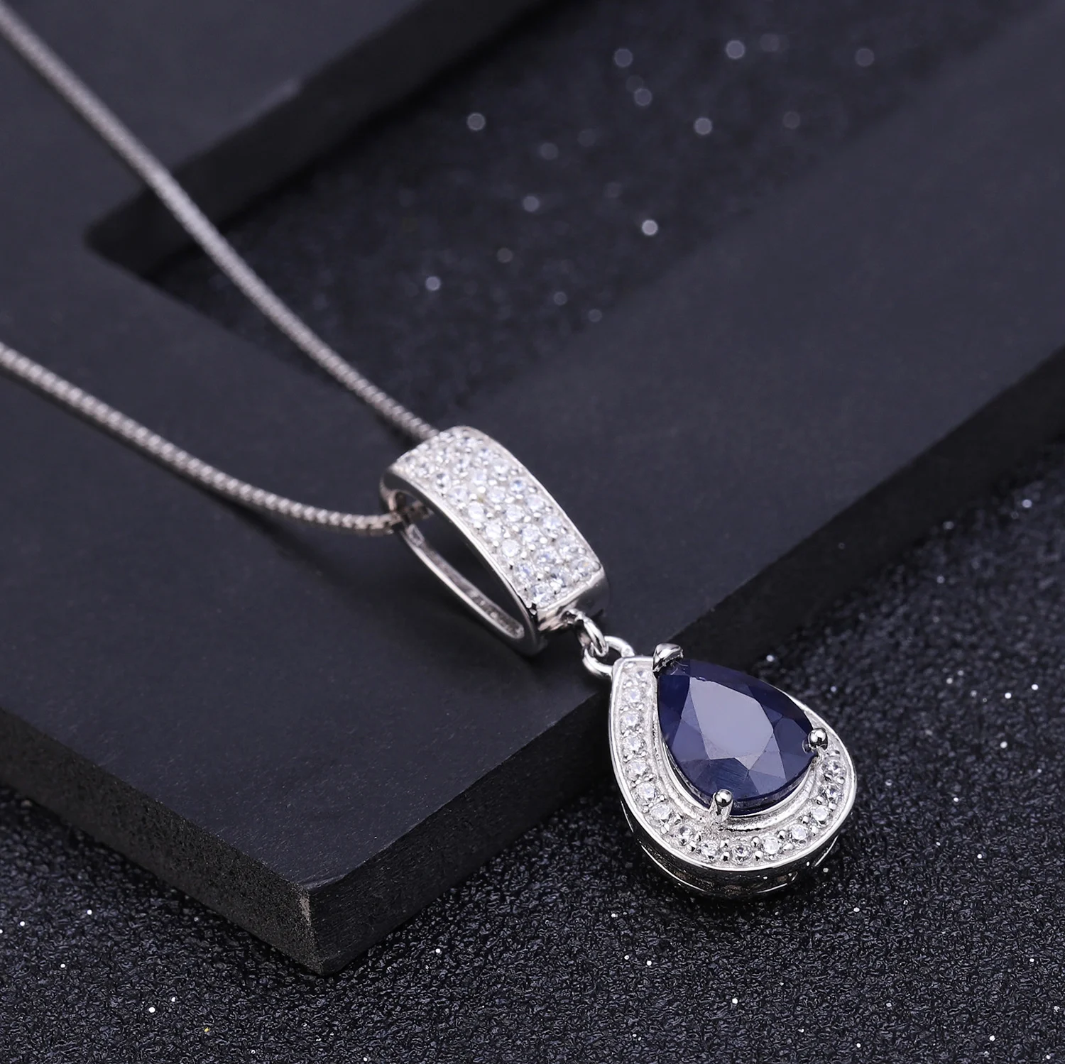 

brand genuine Luxury real jewels Fashion Creative Personalized Style s925 Sterling Silver Inlaid Natural Color Treasure Necklace